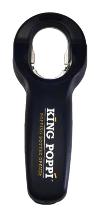 King Poppi bottle opener in stealth black finish